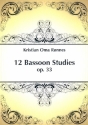 12 Bassoon Studies op.33 for bassoon