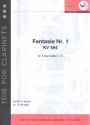 Fantasie Nr.1 KV594 fr 4 Klarinettten Partitur und Stimmen