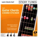 Guitar Chords - Chord Sticker wiederablsbare Gitarrenaufkleber