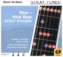 Minor + Major Blues Scale Sticker wiederablsbare Gitarrenaufkleber
