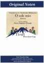 O sole mio für 3 Trompeten, Tenorhorn, Bariton, Tuba und Schlagzeug Partitur und Stimmen