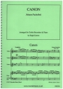 Canon for 3 treble recorders and piano piano score and flute score