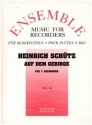 Auf dem Gebirge for 7 recorders score and parts