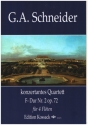 Konzertantes Quartett F-Dur Nr.2 op.72 fr 4 Flten Partitur und Stimmen