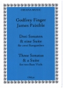 3 Sonaten und eine Suite fr 2 Bassgamben 2 Partituren