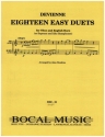 18 Easy Duets for oboe and english horn (soprano and alto saxophones) performance score