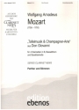 'Tafelmusik und Champagner-Arie' aus Don Giovanni fr 4 Klarinetten in B, Bassetthorn und Bassklarinette Partitur und Stimmen