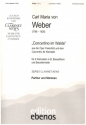 'Concertino im Walde' aus der Oper Freischtz und dem Concertino fr 4 Klarinetten in B, Bassetthorn und Bassklarinette Partitur und Stimmen