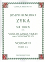 6 Trios vol.2 (nos.4-6) for viola da gamba, violin and violoncello score and parts
