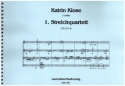 Streichquartett Nr.1  Partitur