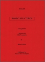Rondo alla turca KV331 for  one bb piccolo trumpet and 3 bb trumpets score and parts