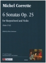 6 Sonatas op.25 for harpsichord and violin