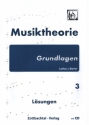 Musiktheorie Grundlagen Band 3 (+CD) Lsungen