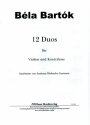 12 Duos fr Violine und Kontrabass 2 Spielpartituren