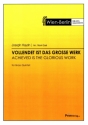 Vollendet ist das grosse Werk for 2 trumpets, horn, trombone and tuba score and parts