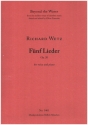 5 Lieder op.20 fr Gesang und Klavier 2 Spielpartituren