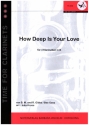 How deep is your love fr 4 Klarinetten Partitur und Stimmen
