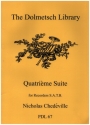 Quatrime Suite for 4 recorders (SATB) score and parts