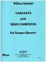 Variants with Solo Cadenzas for 4 trumpets score and parts