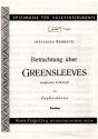 Betrachtung ber Greensleeves fr Zupforchester Partitur