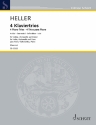 4 Klaviertrios für Violine, Violoncello und Klavier Klavierpartitur und Stimmen
