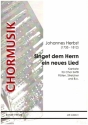 Singt dem Herrn ein neues Lied fr gem Chor, Flten, Streicher und Bc Partitur