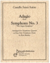 Adagio from Symphony no.3 'The Organ Symphony' for 4 trombones score and parts