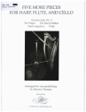 5 more pieces for harp, flute and violoncello parts