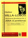 Aria (Cantilena) Bachianas Brasileiras Nr.5 fr Trompete in C/B, Viola (Violine) und Cembalo Partitur und Stimmen