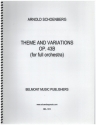 Theme and Variations op.43b for full orchestra score