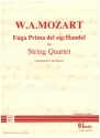 Fuga Prima del sig:Handel for string quartett score and parts