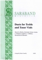 Duets for treble and tenor viols 2 scores