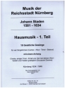 Hausmusik Band 1 f�r 4 Singstimmen (SATB) Partitur