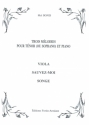 Viola, sauvez-moi et songe pour tnor (soprano) et piano