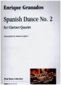 Spanish Dance no.2 for 4 clarinets score and parts