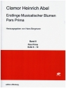 Erstlinge musicalischer Blumen Pars Prima Band 2 (Suite 6-10) fr 2 Violinen, Viola, Violone und Cembalo Partitur und Stimmen