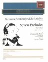 7 Preludes op.11,23 op.15,2 and op.16 nos.1-5 for clarinet and piano
