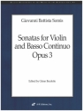 Sonatas op.3 for violin and basso continuo