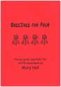 RazzJazz for Four for 4 recorders (SATB) score and parts