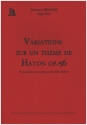 Variations sur un thme de Haydn op.56 pour orgue
