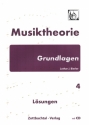 Musiktheorie - Grundlagen Bd.4 ((+CD) Lsungen