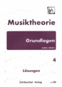 Musiktheorie - Grundlagen Bd.4 (+CD) Lsungen