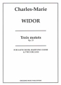 3 Motets op.23 for mixed choir, baritone choir and 2 organs score (la)