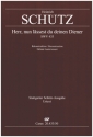 Herr, nun lssest du SWV433 fr 6 Stimmen (SSATTB) und Bc ad lib. Partitur