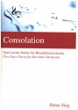 Consolation für Blockflötenorchester Partitur und Stimmen