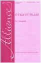 O Filii et Filiae for female chorus (SA), cello and piano score