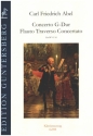 Concerto G-Dur AbelWV F16 fr Flauto Traverso concertato und Orchester Klavierauszug mit Solostimme