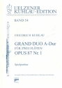 Grand Duo A-Dur op.87,1 fr 2 Flten 2 Spielpartituren