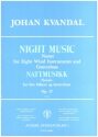 Night Music op.57 for 8 wind instruments and contrabass score