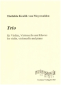 Trio fr Violine, Cello und Klavier Klavierpartitur und Stimmen